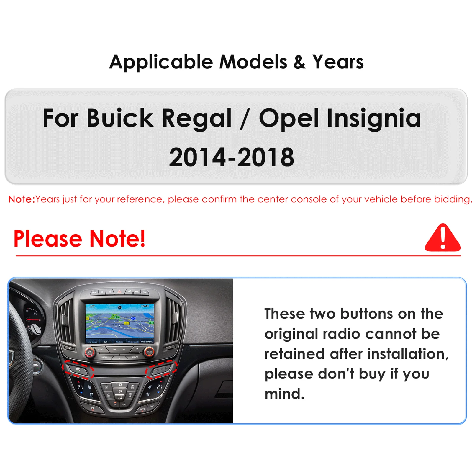 OSSURET 9.7 Inch  Android 14 Car Radio for Opel Insignia Buick Regal 2014-2018 Multimedia Player 4G GPS RDS Carplay Android Auto