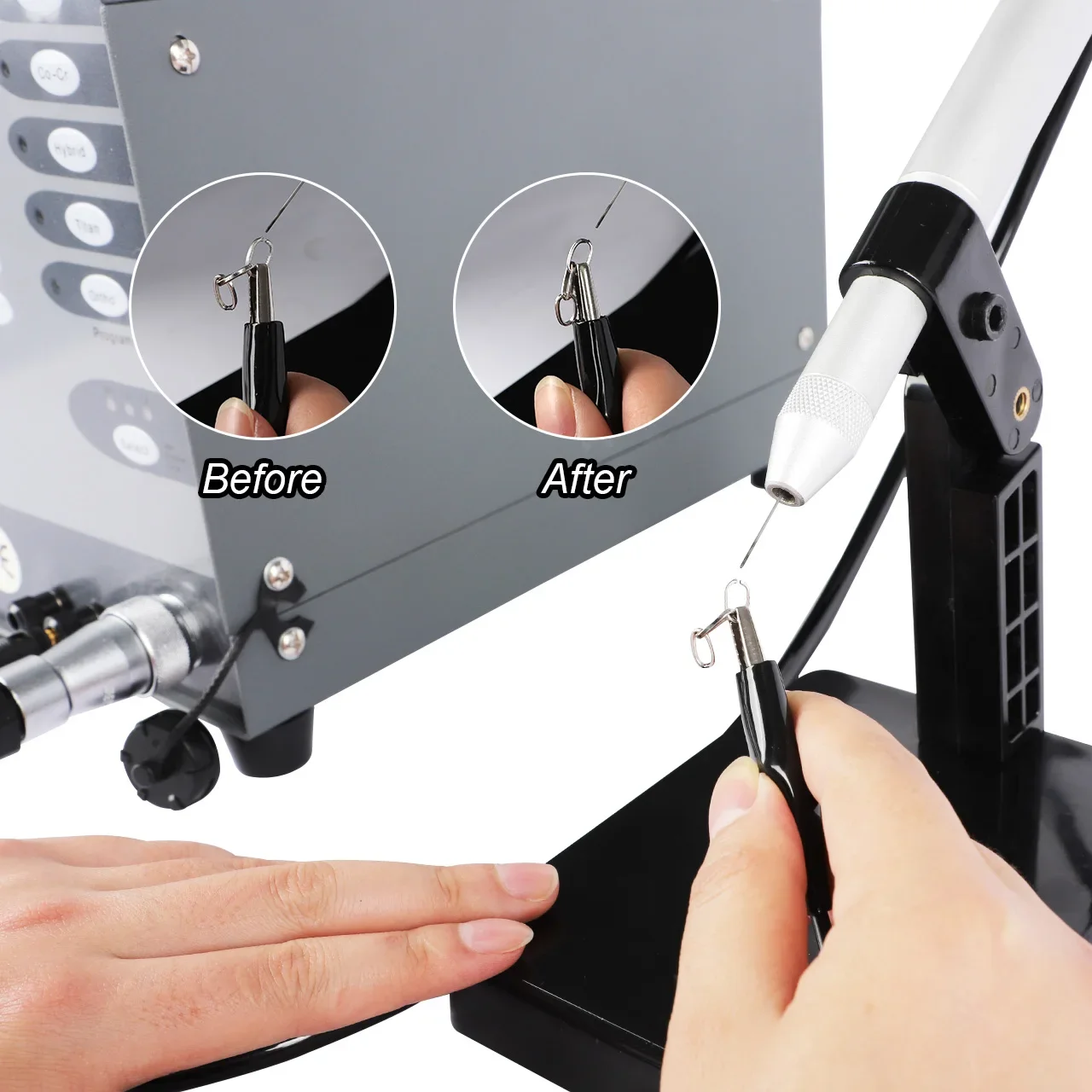 110/220V CNC Automatischer Punktschweißer Schmuck-Puls-Argon-Lichtbogenschweißgerät Edelstahl-Schmuck-Dentalschweißgerät für Reparaturwerkzeuge – Detail 6