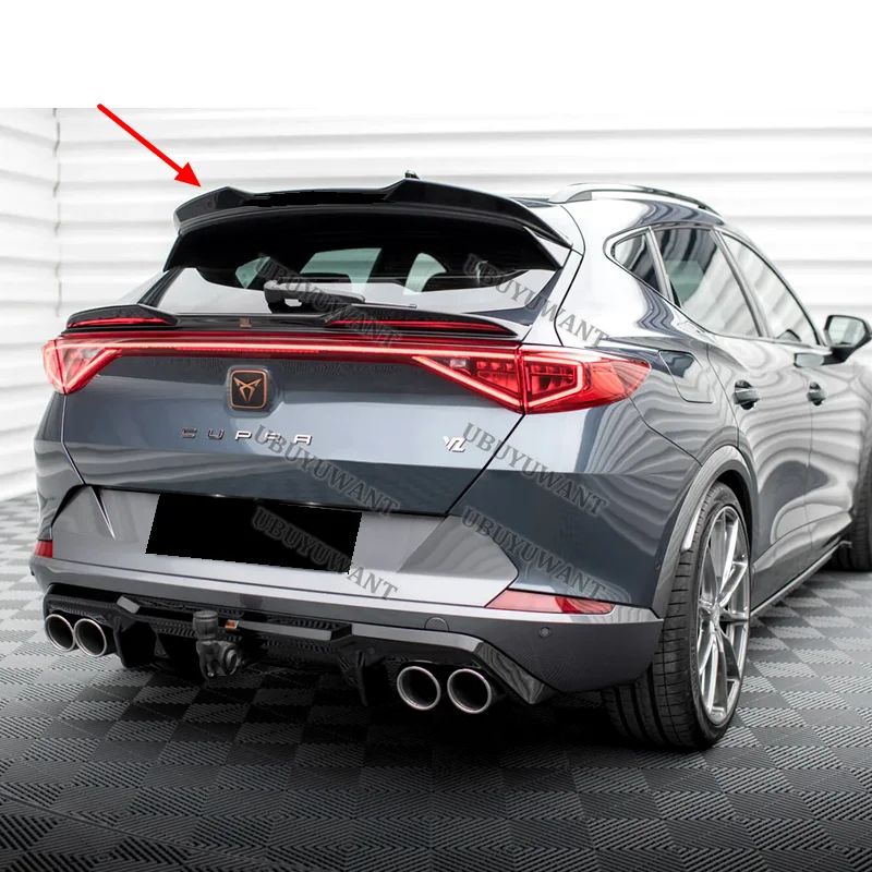 2020 bis 2024 Für Cupra Formentor MK1 TSI VZ Auto M4 Style Heckdachflügel Spoiler Glänzend Schwarz ABS Tuning