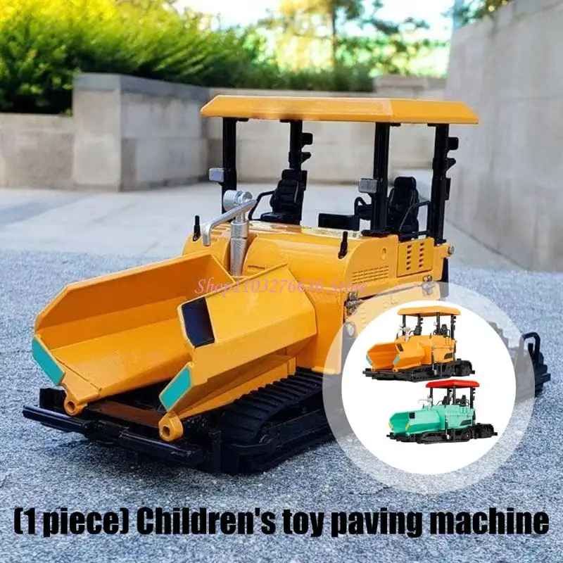R6FD Metal Road Paver Toy For Children Interaction Learning Tool Pretend Play Equipment Diecast Model Construction Vehicle
