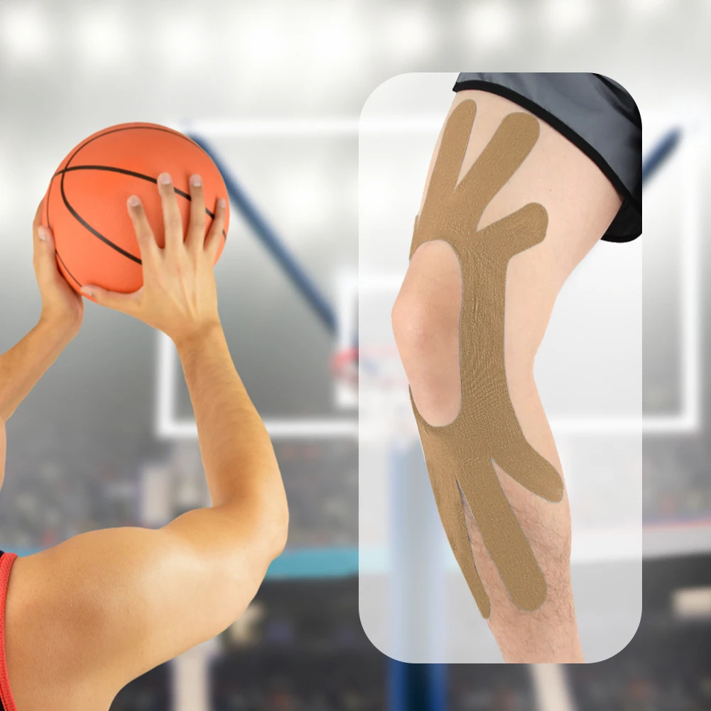 

Knee Kinesiology Tape Pre-Cut Knee Tape Provide Support and Stability To Muscle Athletic Tape for Tennis Swimming Football