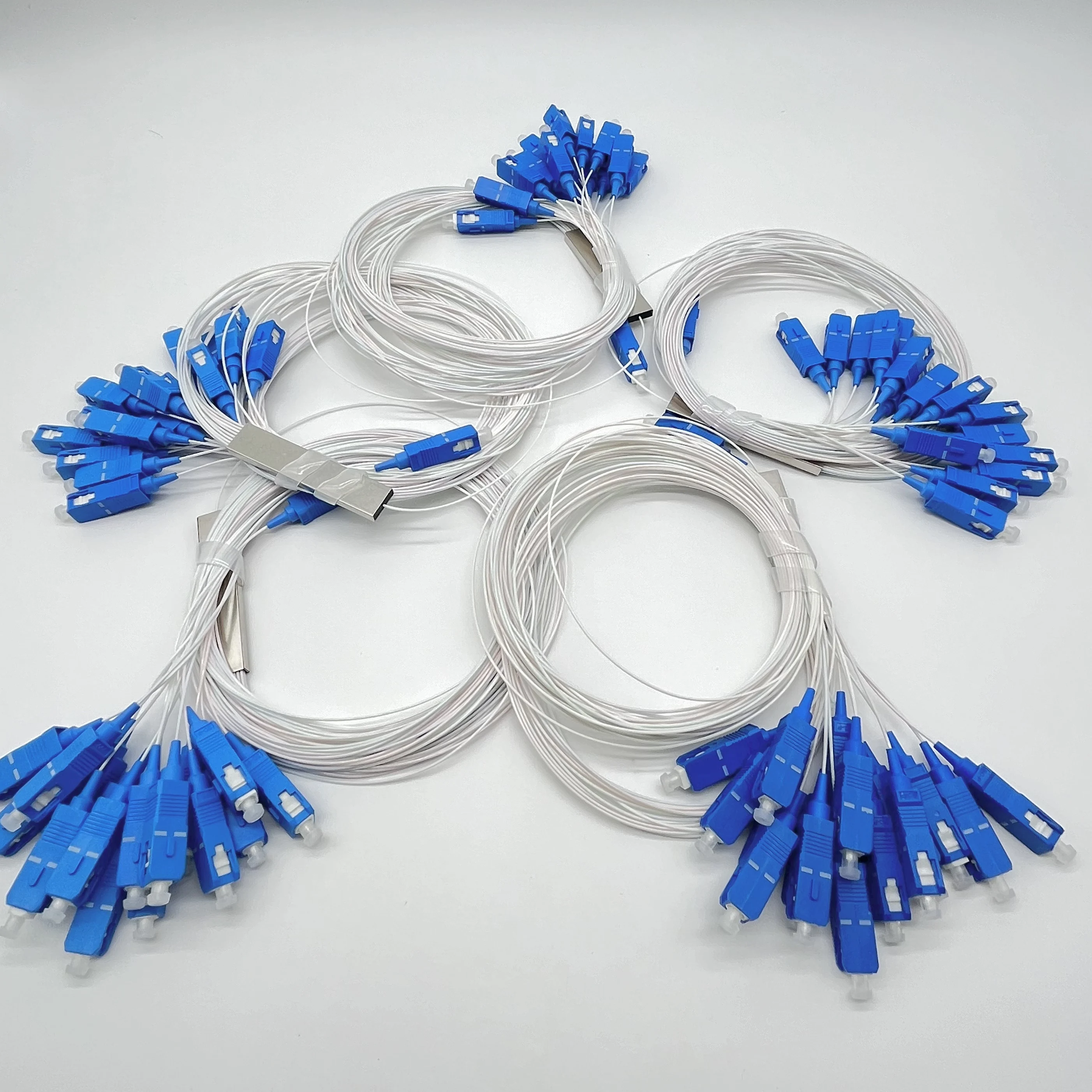 送料無料-1x16-plc-スプリッタ-sc-upc-光-ftth-光ファイバスプリッタ-fbt-光シングルモードシンプレックス鋼管-1-メートル