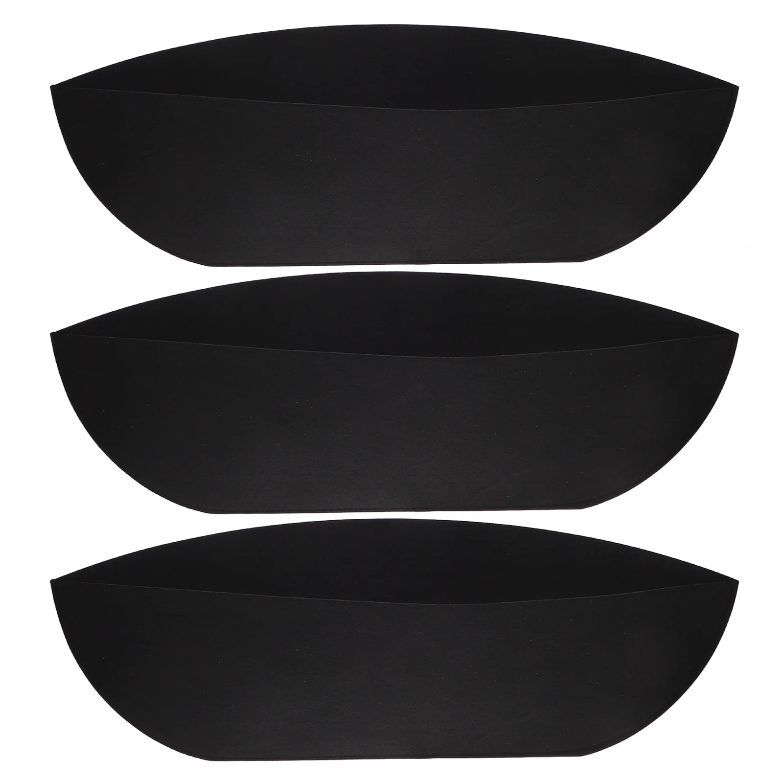 

3pcs Hanging Basket Liner Non-Woven Fabric Plant Troughs For Balcony Garden Flowerpots Nursery Pot Liners Outdoor Decor