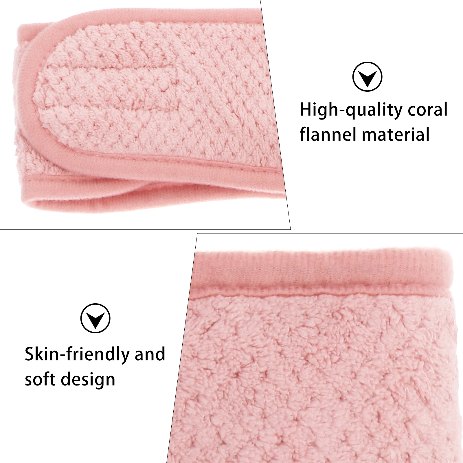

2 Pcs Face Washing Headb Pink Adjustable Hairb Water Absorbent Stretchable Makeup Head Wrap For Girls Accessories
