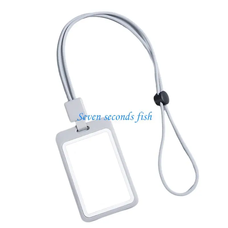 Canello retrattile L74B con custodia chiara resistente all'acqua del supporto per identità