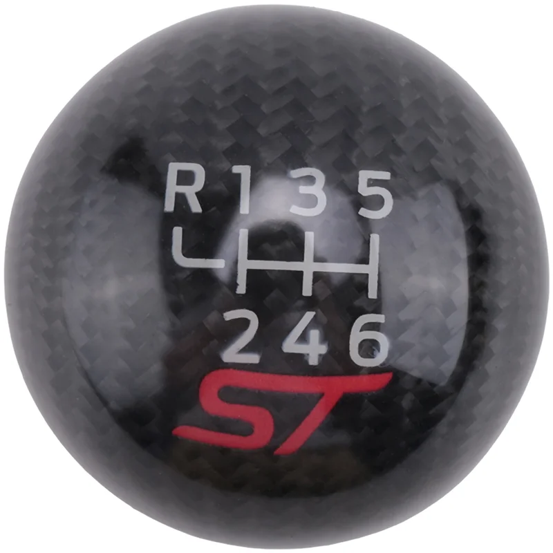 R1-1 قطعة 6 سرعة سباق السيارات ST ألياف الكربون والعتاد التحول المقبض استبدال أجزاء اكسسوارات لفورد فوكس ST RS فييستا ST