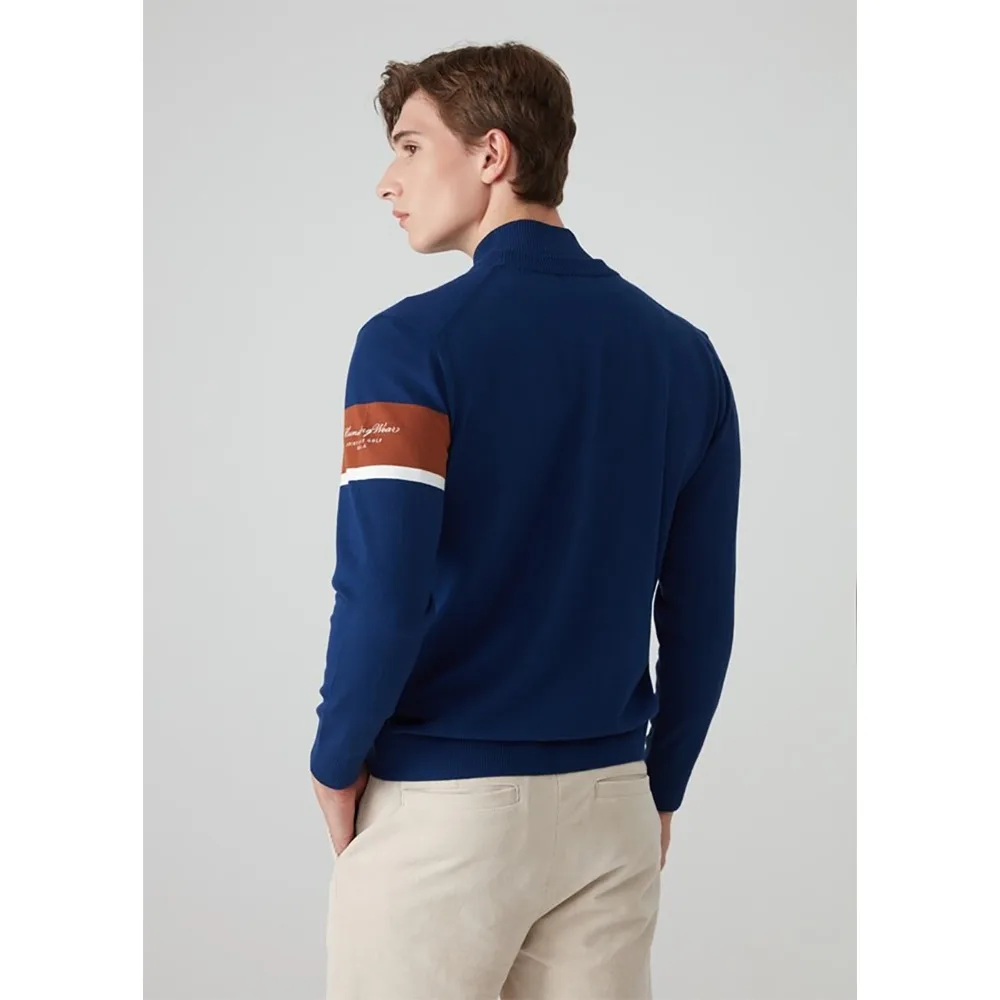 MUNSINGWEAR Autumn Golf! All-match Knitted Sweater for Men! Long Sleeves for Warmth, Novel Style, Simple and Luxurious!