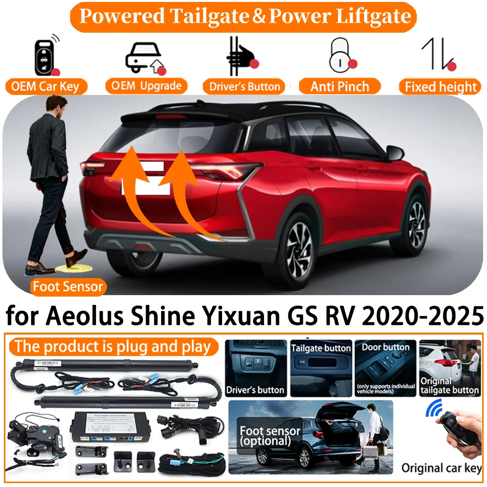 

Car Smart Powered Tailgate system for Aeolus Shine Yixuan GS RV 2020-2025 Automatic Electric Power Tailgate Tail Gate Lift kit
