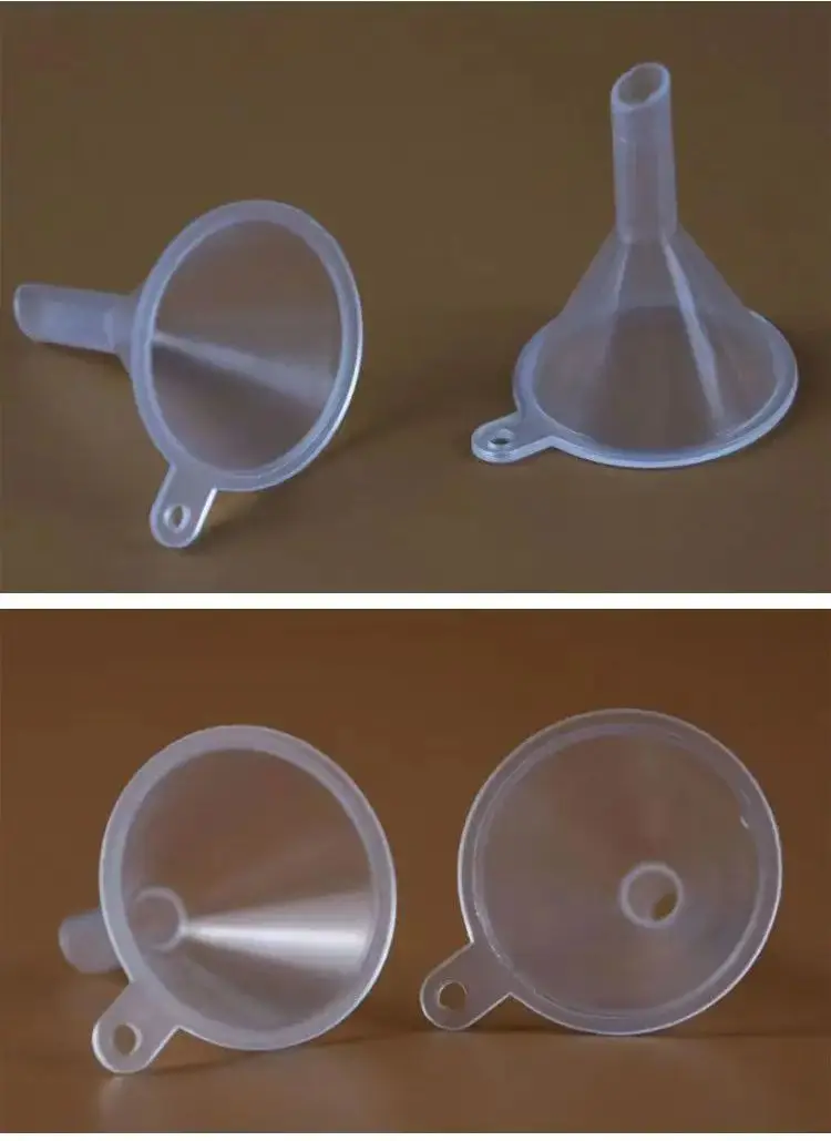 10PCS Mini Plastic Funnels, Small Mouth Liquid Oil Funnels, Laboratory Supplies, Tools, School Laboratory Supplies