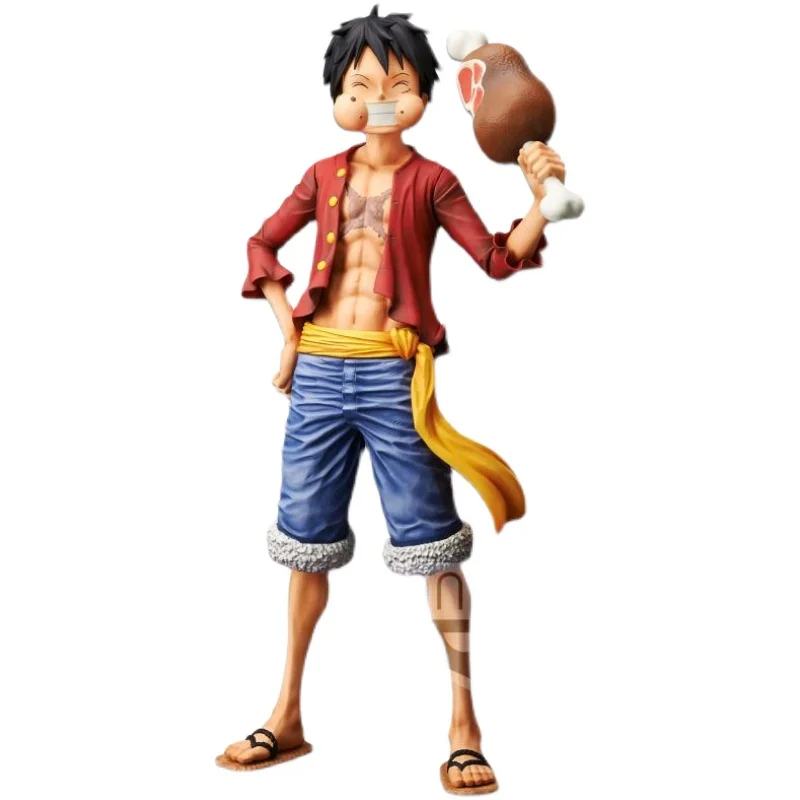 Em estoque original bandai grandista nero uma peça macaco.d.luffy figura anime genuíno colecionável caixa modelo bonecas brinquedo ornamento