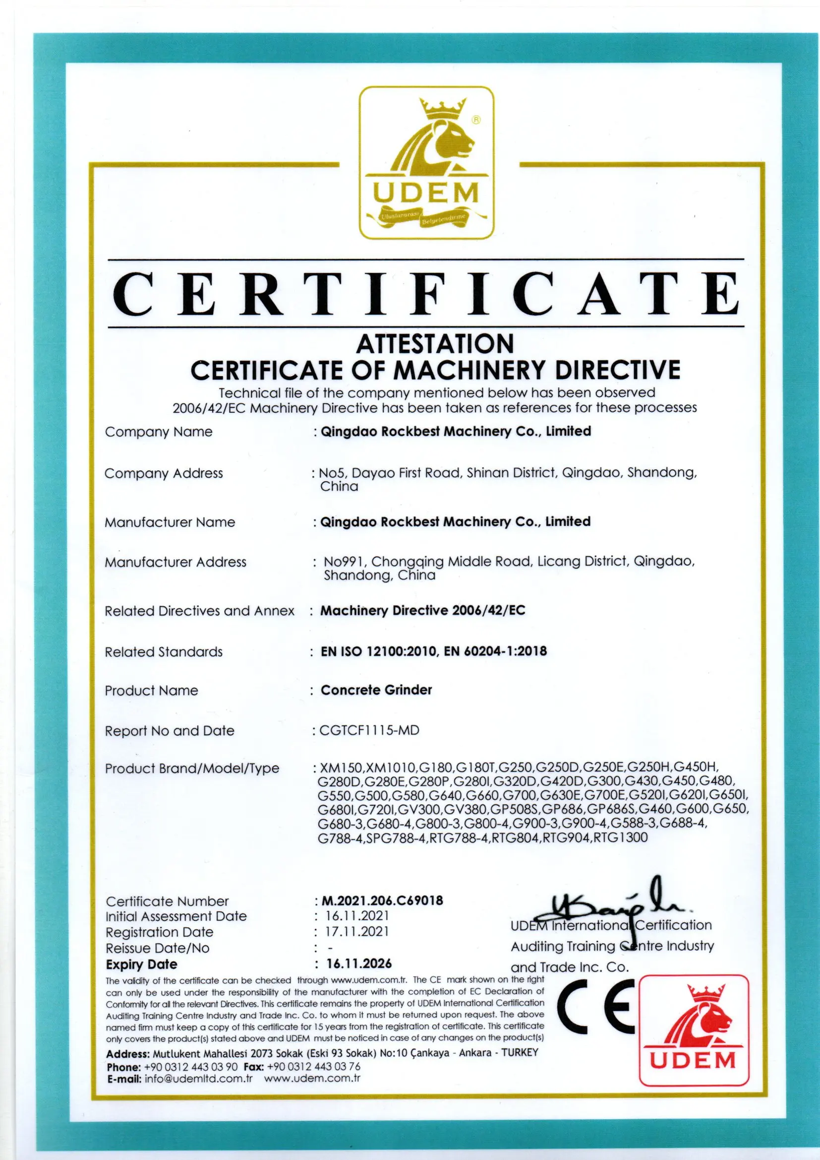 Máquina de polimento e moagem de piso de concreto resistente