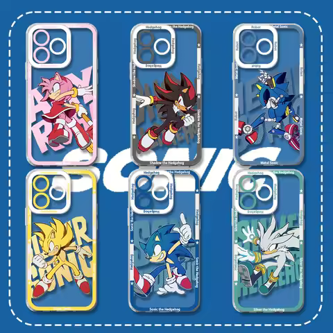 Anime S-Sonic Series Phone Case For Samsung Galaxy S25 Ultra S23 S22 S21 S24 Plus FE A56 A36 5G A16 A06 4G A17 A07 Note 20 Cover