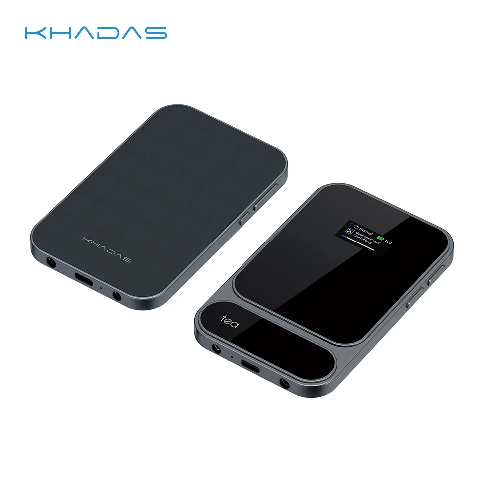 

Khadas Tea Pro Headphone Amplifier, Portable Magnetic DAC Amp, support 0.95" LED Display/4.4mm/3.5mm Output/BT5.4/PCM 768/DSD512