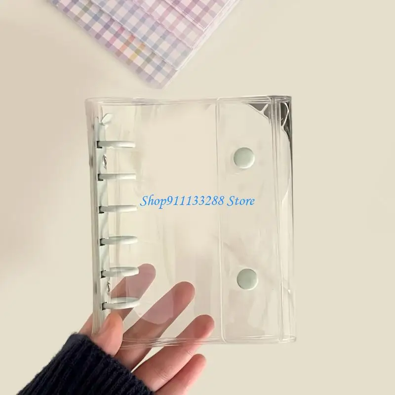 G88D Water Resistant 6 Holes Punched Card Folder Covers 3.94x7.76in Card Album Covers
