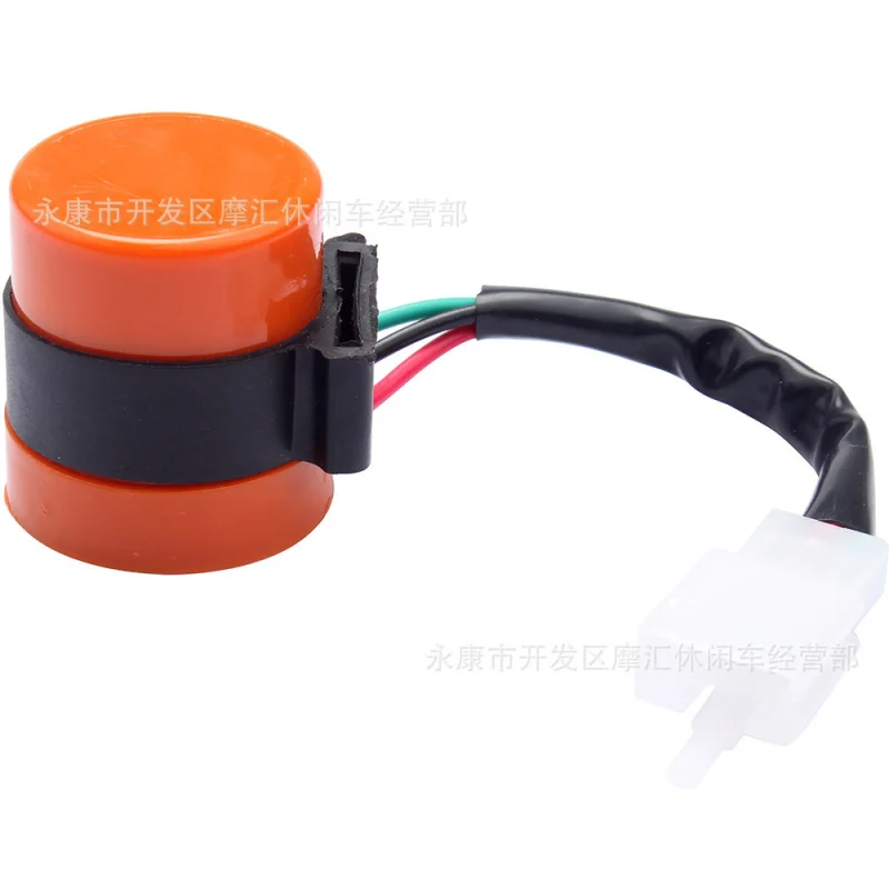 Atv quad frenzyATVBeach SkateboardGY6 3Needle12VSignal Flasher Turn Signal Indicator Buzzer Orange