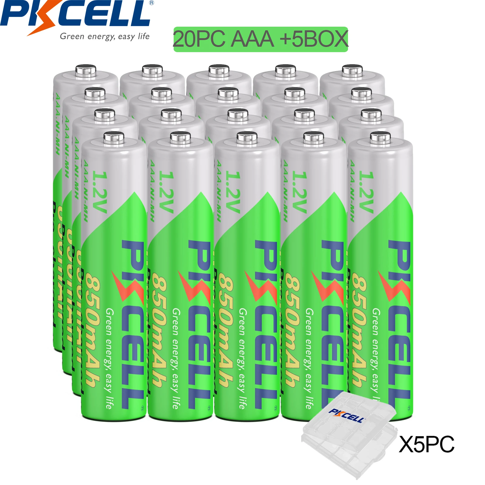 2/4/8/12/20PC 850mah AAA Battery 3A 1.2V Ni-MH AAA Rechargeable Batteries low self discharging aaa Batteries for camera toys