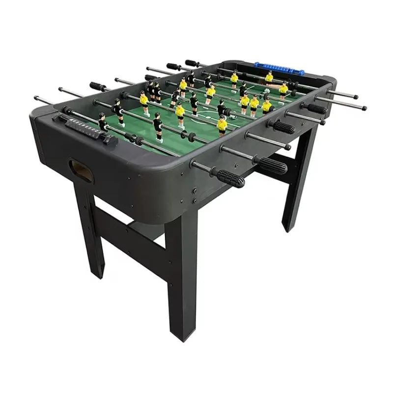 Top 48-Inch Engineered Wood PVC Indoor Soccer/Foosball Table for Adults & Kids Black Leg Levelers Assembly Required