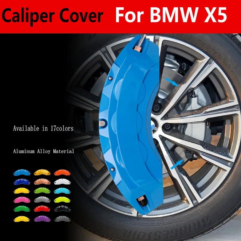 Car Brake Caliper Cover For BMW X5 Fit 4-Door sDrive xDrive30i 35d 35i Sport 3.0i si 4.4i Lujo Top Line 4.6is 4.8i is M Utility