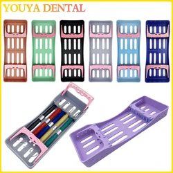 5 Holes Dental Disinfection Tray Holder Rack For Instruments Filling Spatulas Plate Dentistry Tool Plastic Sterilization Box 1pc
