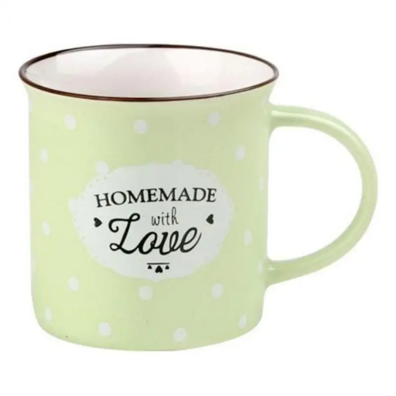 Love Mug 8 (Green) Cup, Water Cup