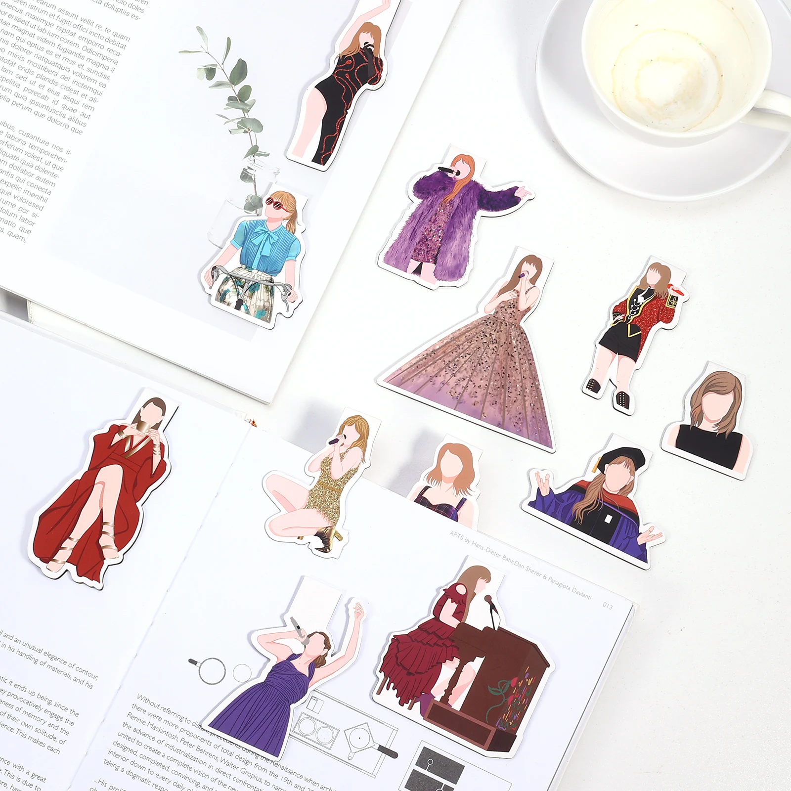 24 pçs marcador magnético para mulheres homens marcador de página clipe de página magnética livro marcador clipe para professores estudantes amantes do livro