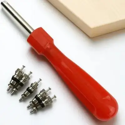 

Tire Core Remover Tool 5 Replacement Cores Heavy Duty Tyre Stem Core Key For Car Truck Motorcycle Bike Atv Tire Repair