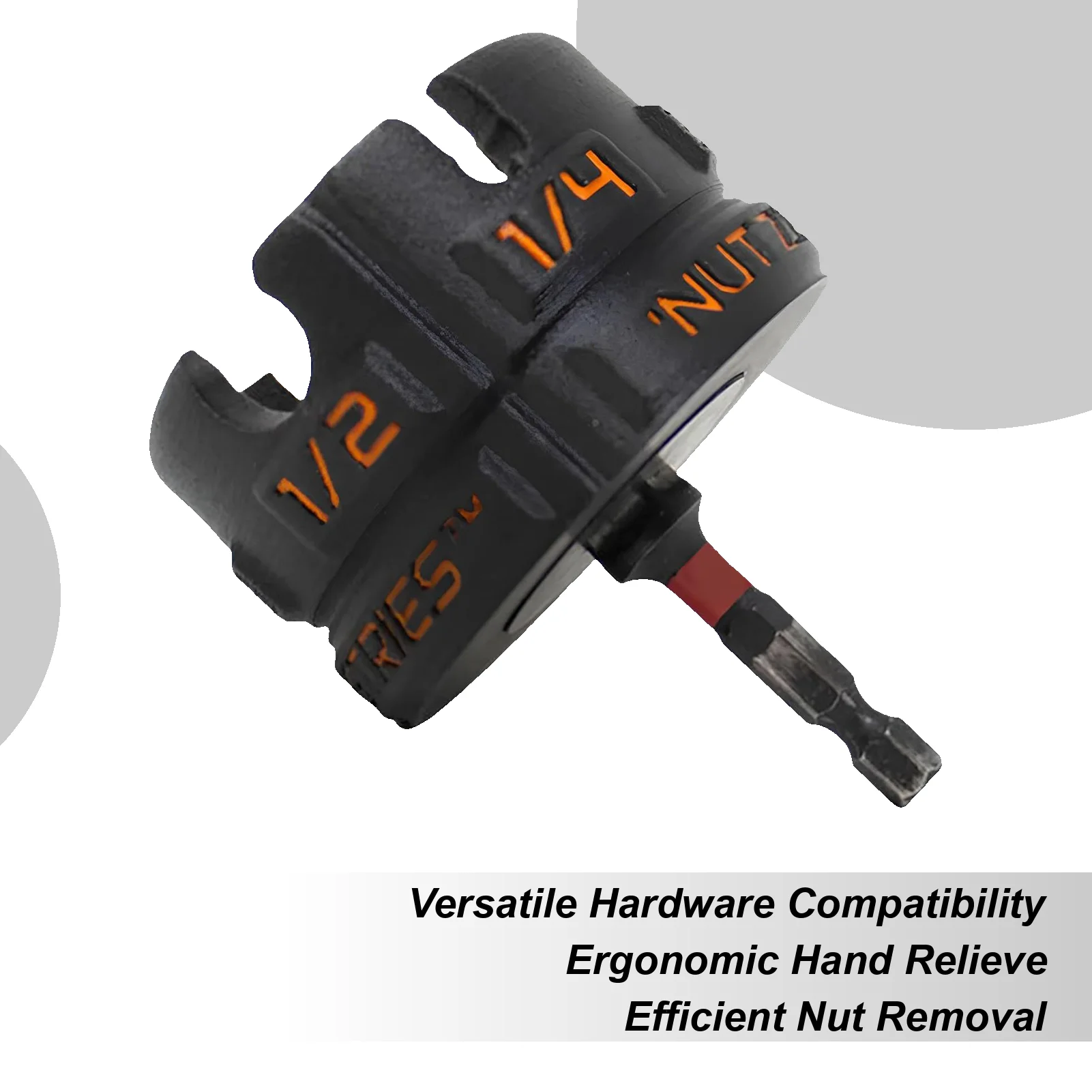 

Nut Zipper Drill Attachment Heavy Duty Drill Bit Nut Inserter Portable Attachment No Slipping Maintenance For Home Technicians