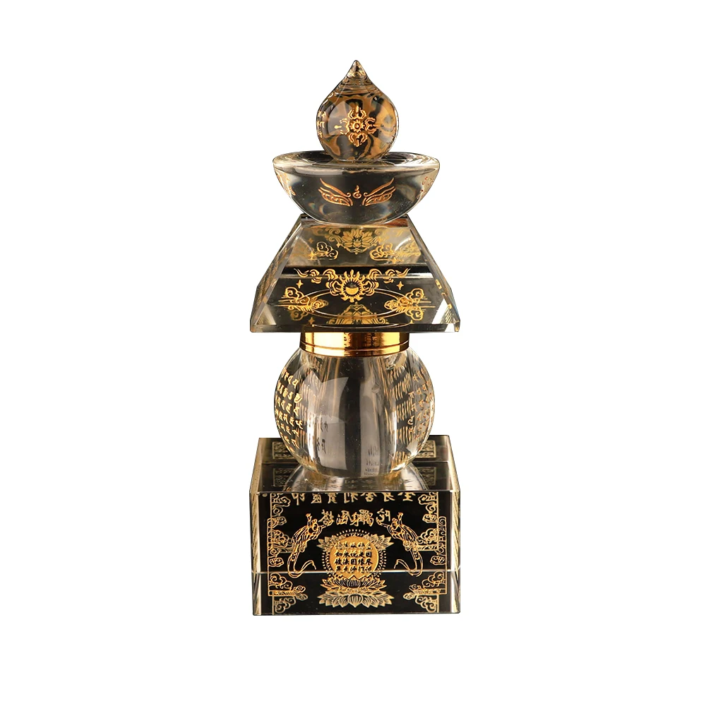 

Shailibao Printed Dharani Tower Crystal Stupa Pagoda Storage Trial Ornaments