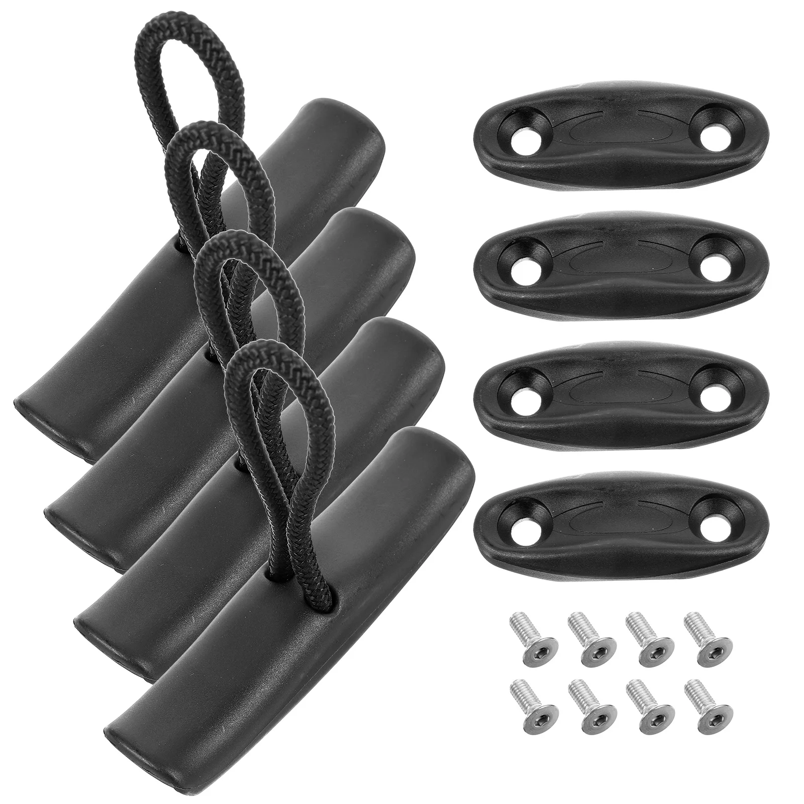 

4 set Kayak Pull Kit Plastic Anti-Skid Boat Carry Handle With Cord Included For Canoe Kayaking Accessories Replacement Parts