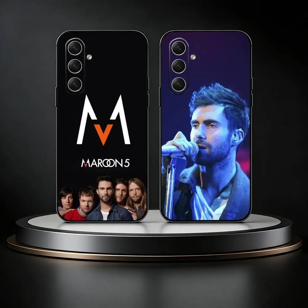 

M-Maroon 5 Band A-Adam Levine Phone Case For Samsung Galaxy A73,21,22,32,71,53,52,51,80,5G Soft Black Cover