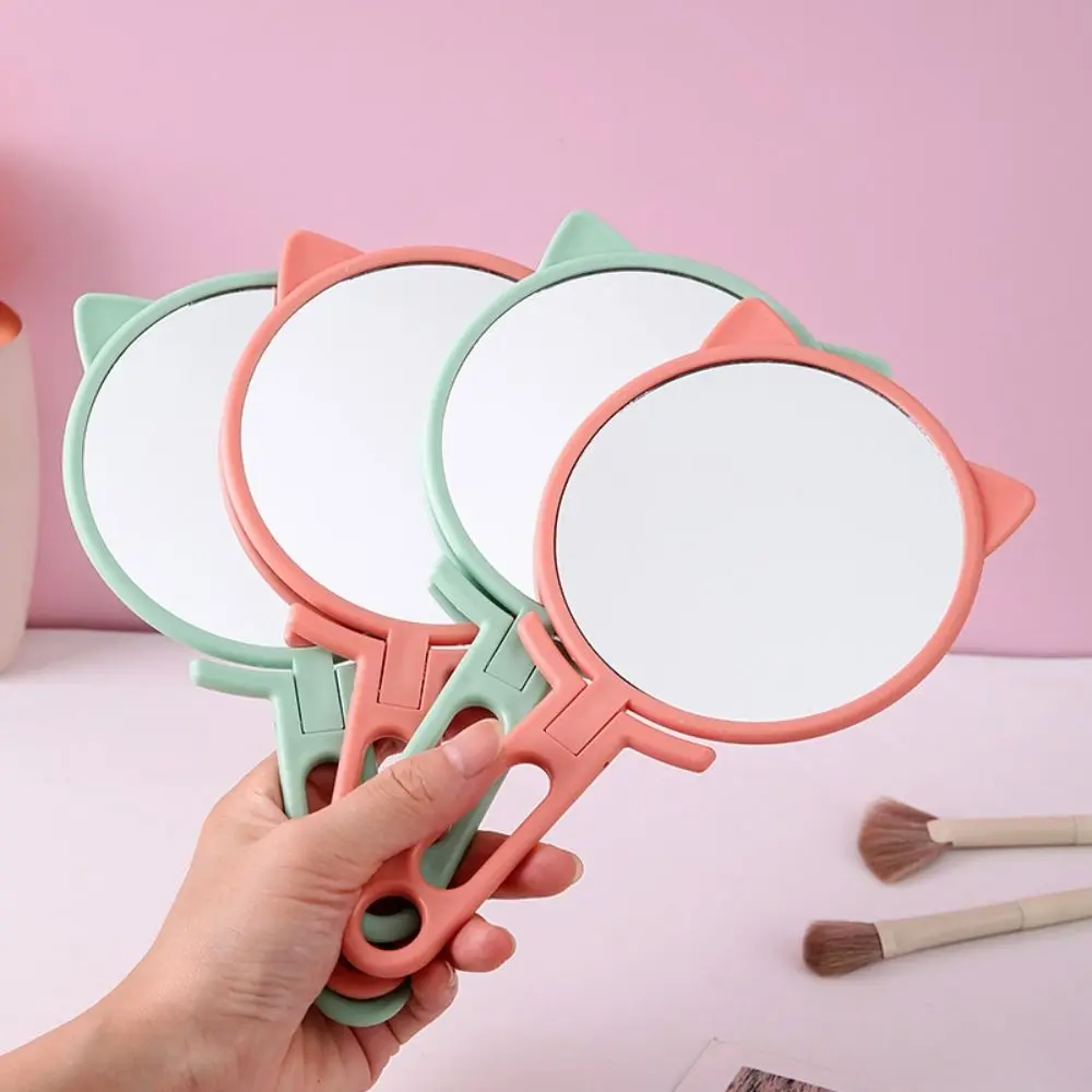 

Handheld Mirror Folding Handle Makeup Mirror Portable Travel Cosmetics Mirror Desktop Table Folding Small Mirrors