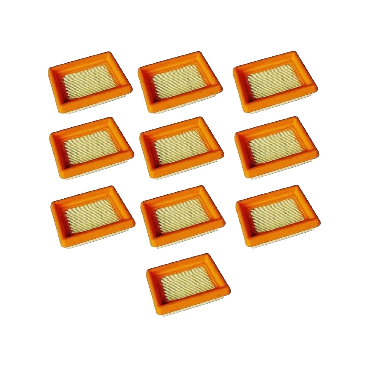 Paquete de 10 piezas adecuado para elementos de filtro de aire de FS120/200/250, desbrozadora y cortacésped