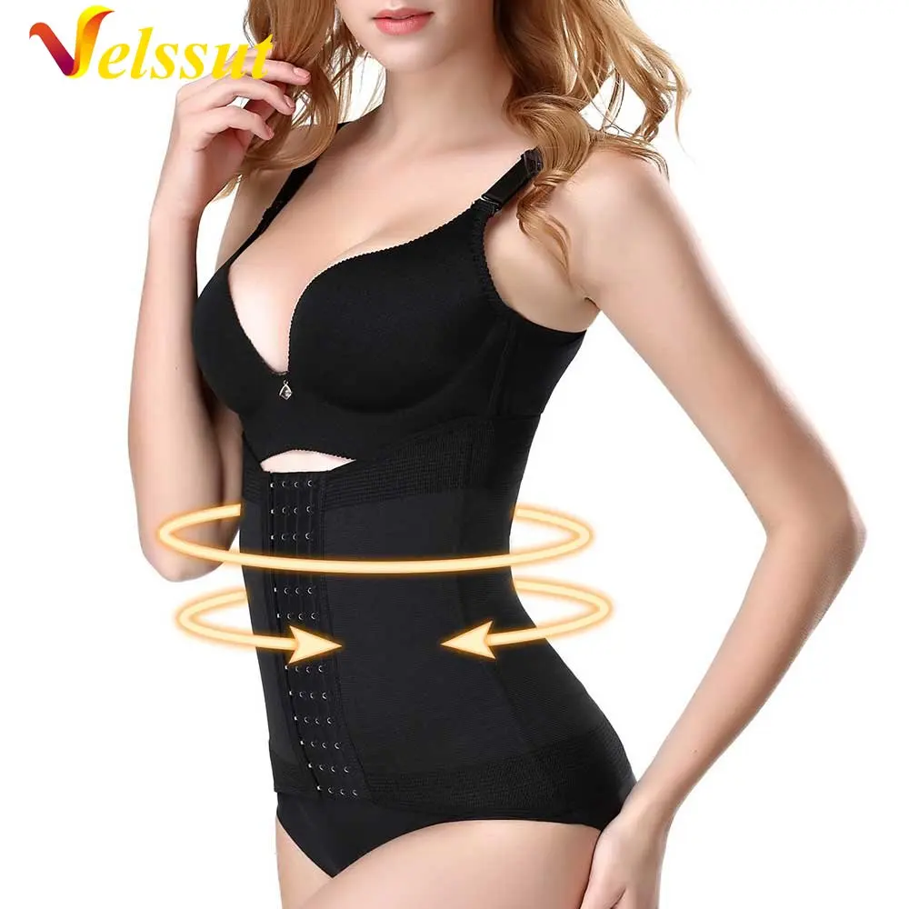 

Velssut Waist Trainer for Women Belly Belt Corset Weight Loss Waist Cincher Fajas Slimming Body Shaper Sweat Girdle Sauna Strap