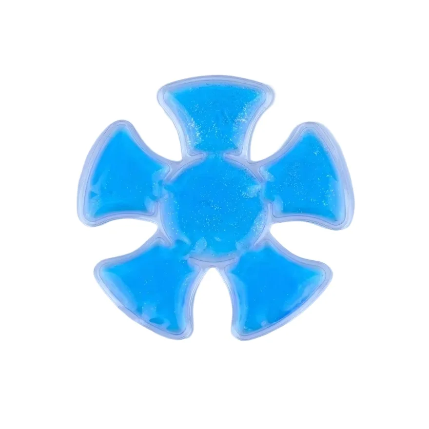 Blue PVC Gel Ice Pack - Adjustable Cooling Pad for Helmets & Hats | Reusable Cold Compress Travel Portable Outdoor Accessory