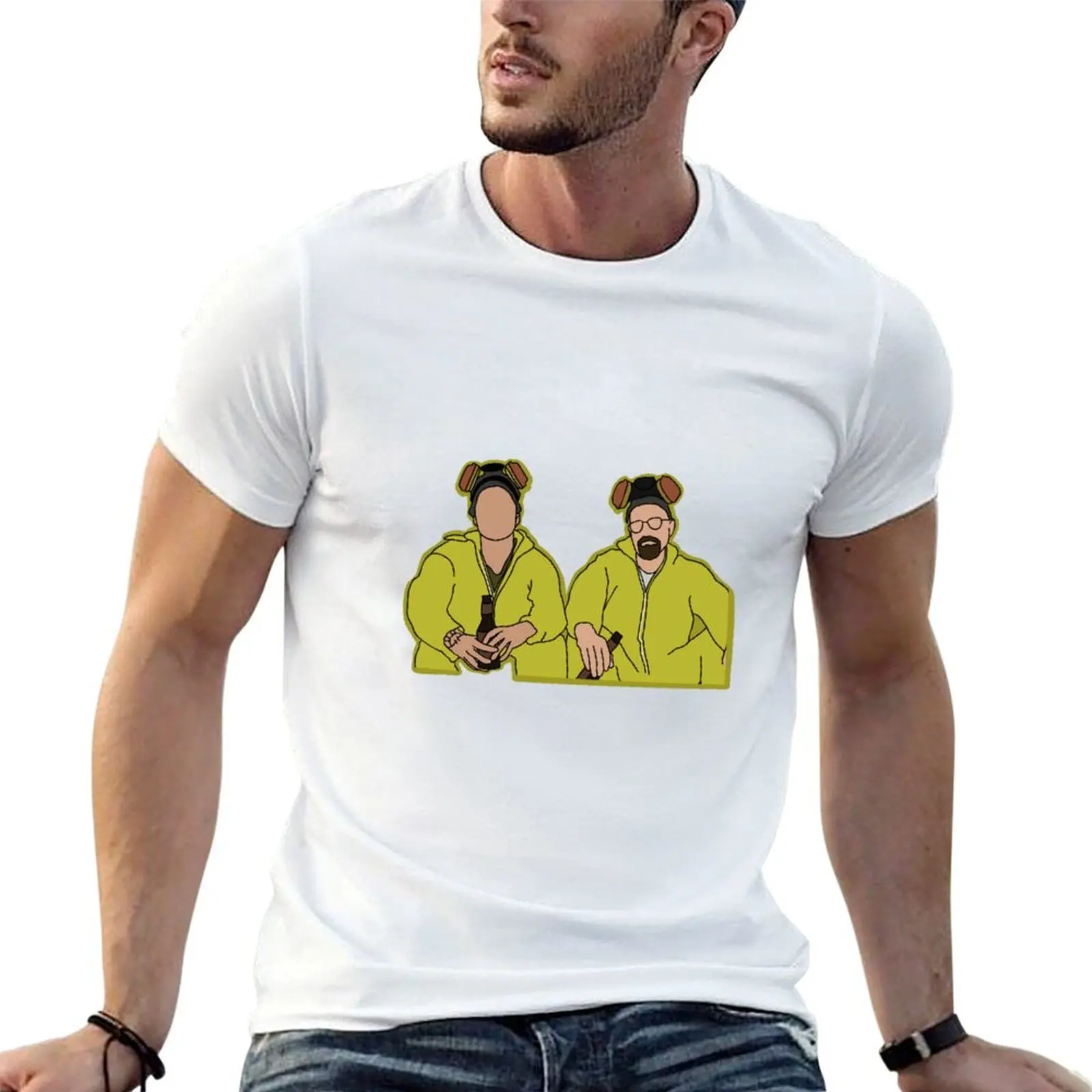 Breaking Bad Jesse and Walter T-Shirt Lightweight Basic Short Sleeve Shirt