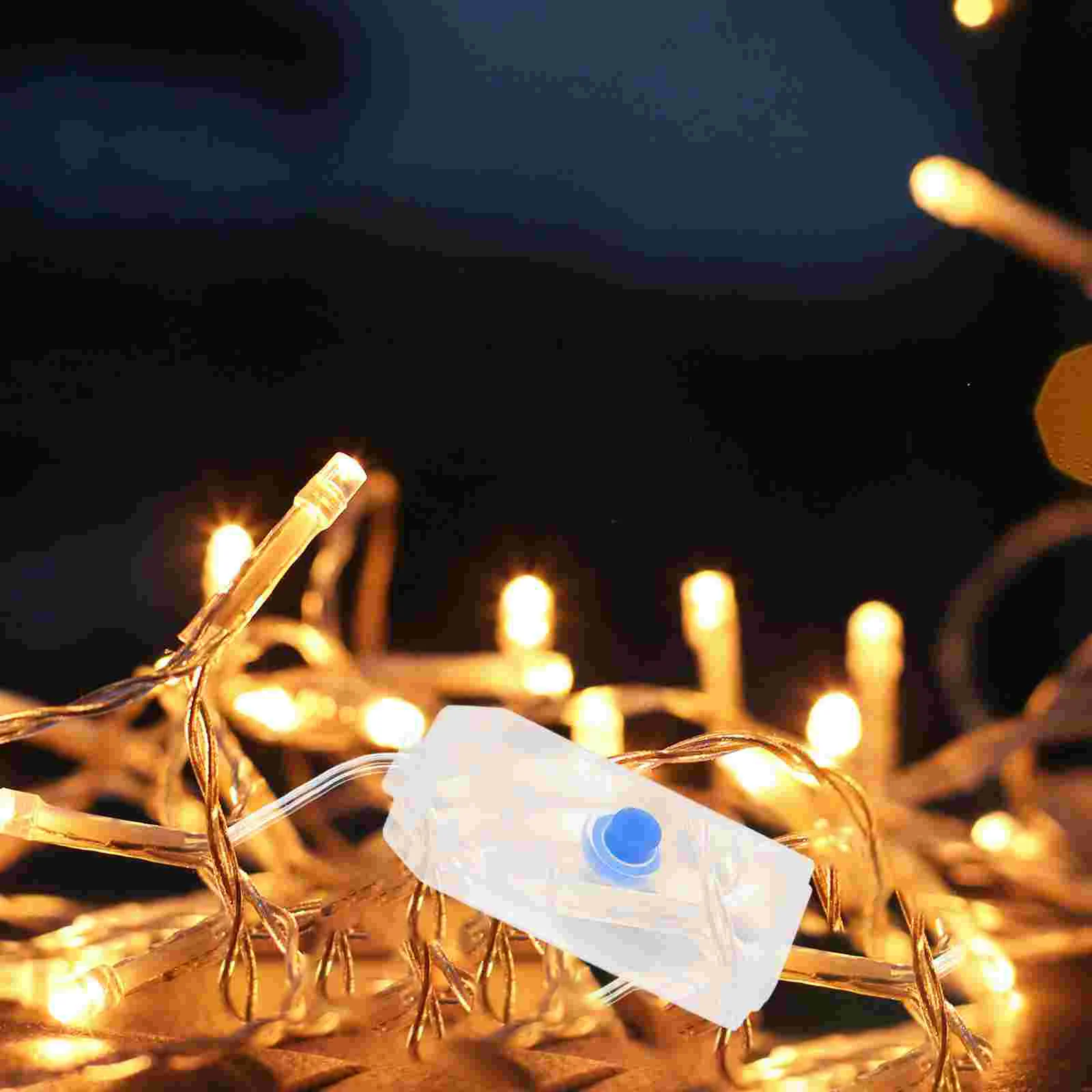 USB String Lights Cover Parts, Clear Shell Switch Covers, Pequenos acessórios coloridos, 20 pcs