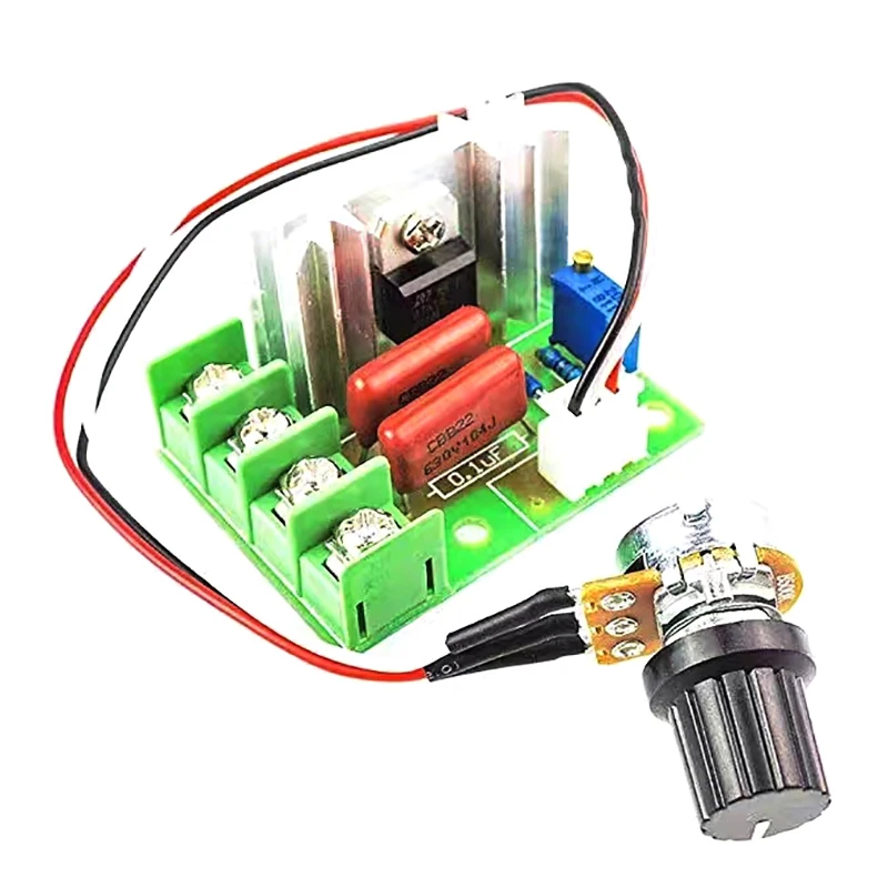 Tyrystor dużej mocy 2000W napięcie elektroniczne AC 220V regulator ściemnianie prędkość regulacja temperatury pokrętło sterowanie przełącznikiem