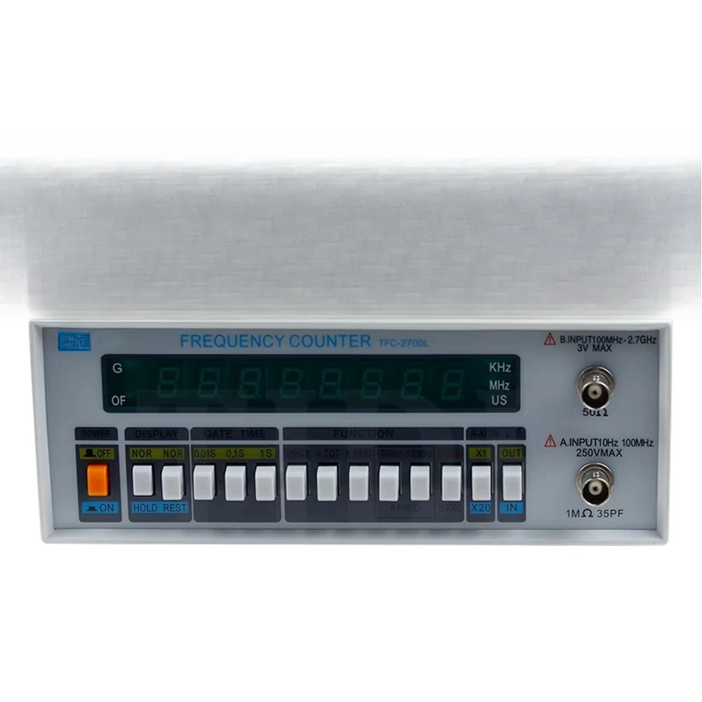 TFC-2700L Multi-Functional High Precision Frequency Meter 8 LED Display Instrument 10HZ-2.7GHZ High Resolution Frequency Counter