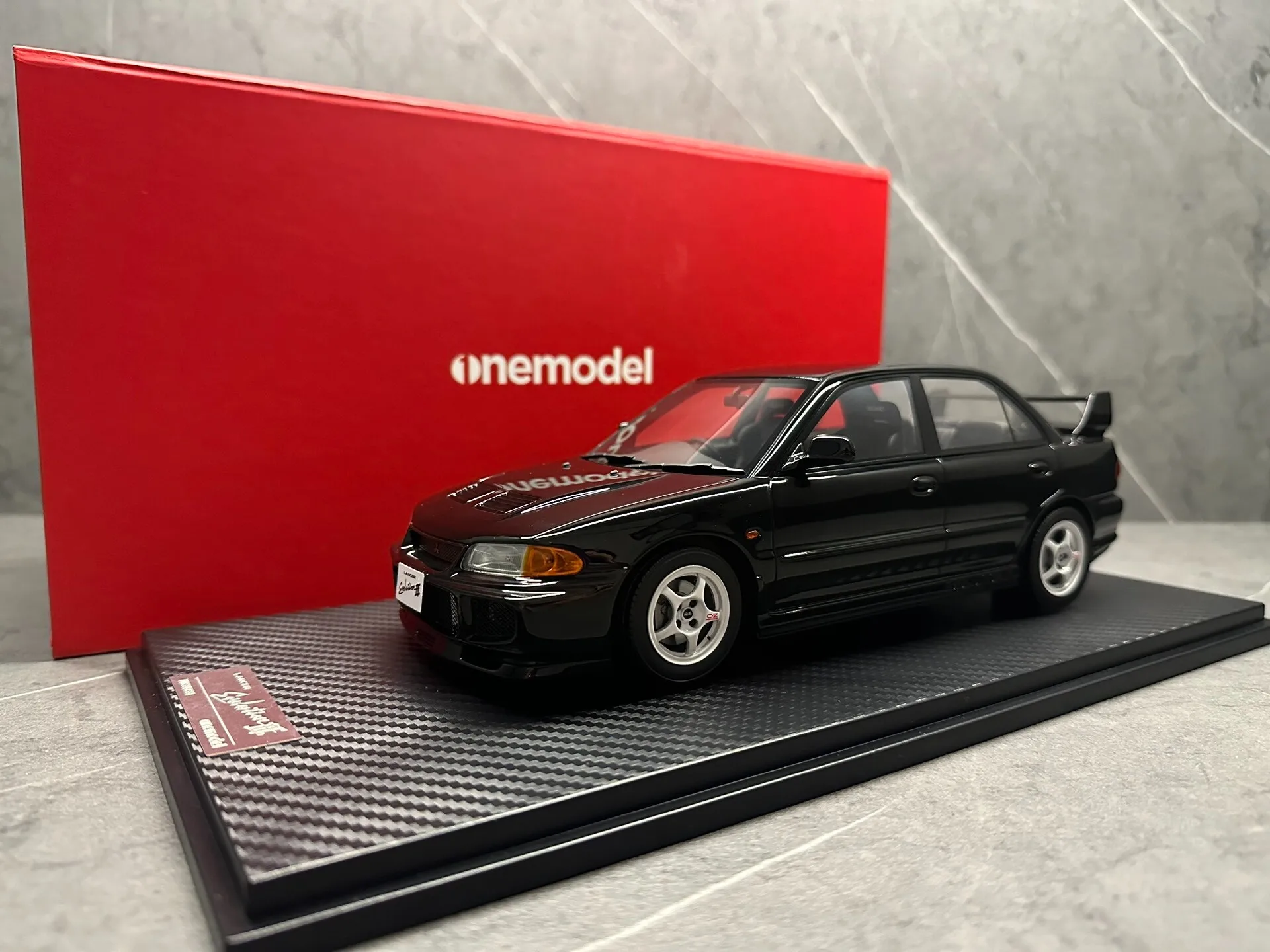 Onemodel 1:18 Evo3 Black JDM Simulation Limited Edition Resin Metal Static Car Model Toy Gift