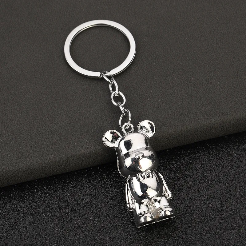 Explosions bear metal car key jewelry violent bear key chain pendant creative gifts