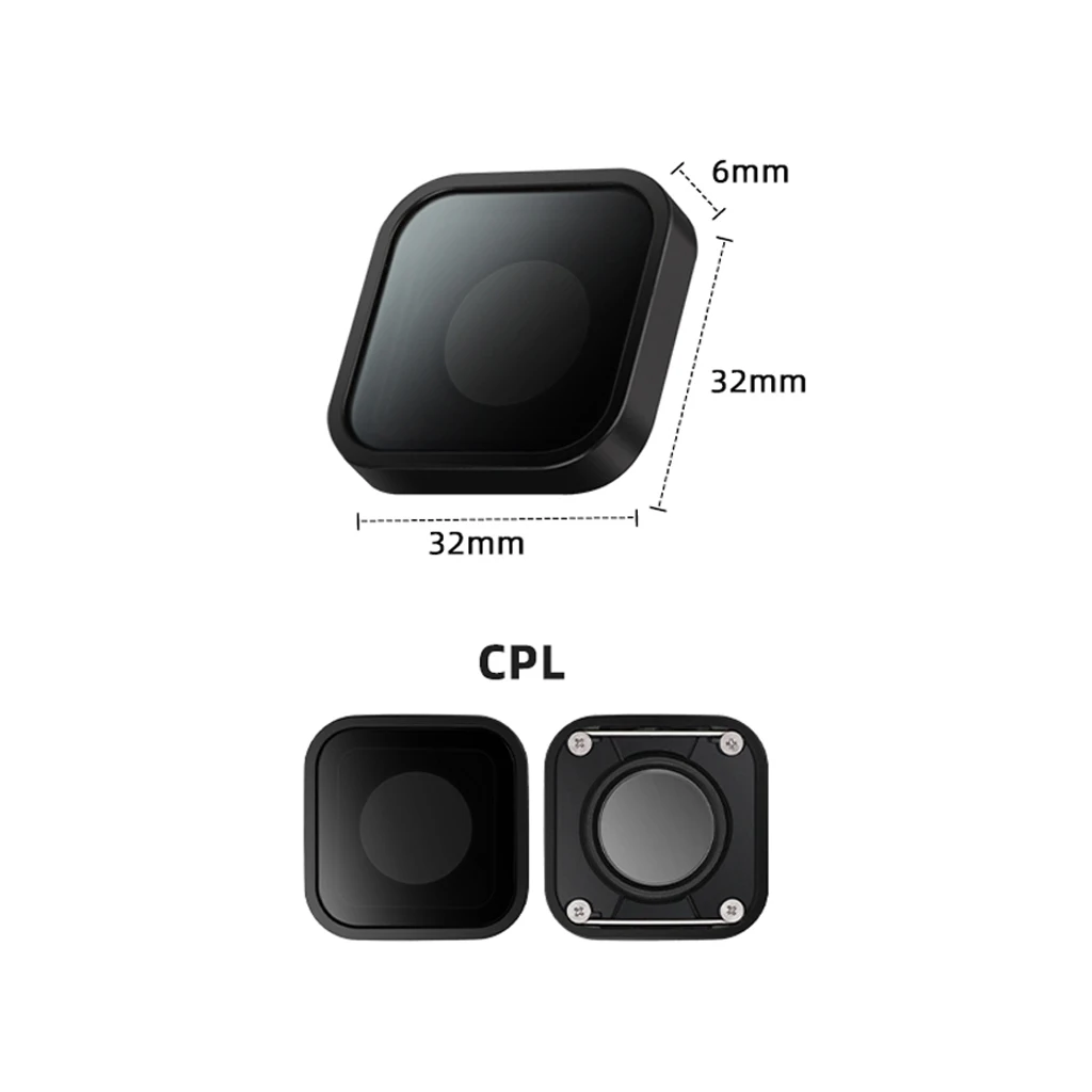 UV-Schutzlinsenabdeckung/CPL Polarisationsfilter für GoPro Hero 13 12 11 10 9 Action-Kamera Outdoor Vlogging Aufnahme Ersatz – Detail 16
