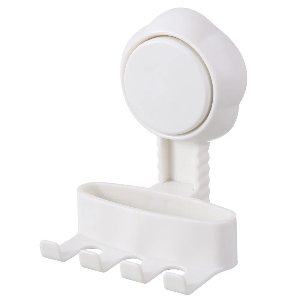 Suction Cup Holder Toothbrush Holder Bathroom Counter White Easy Install Toothbrush Holder Hygienic Ventilation