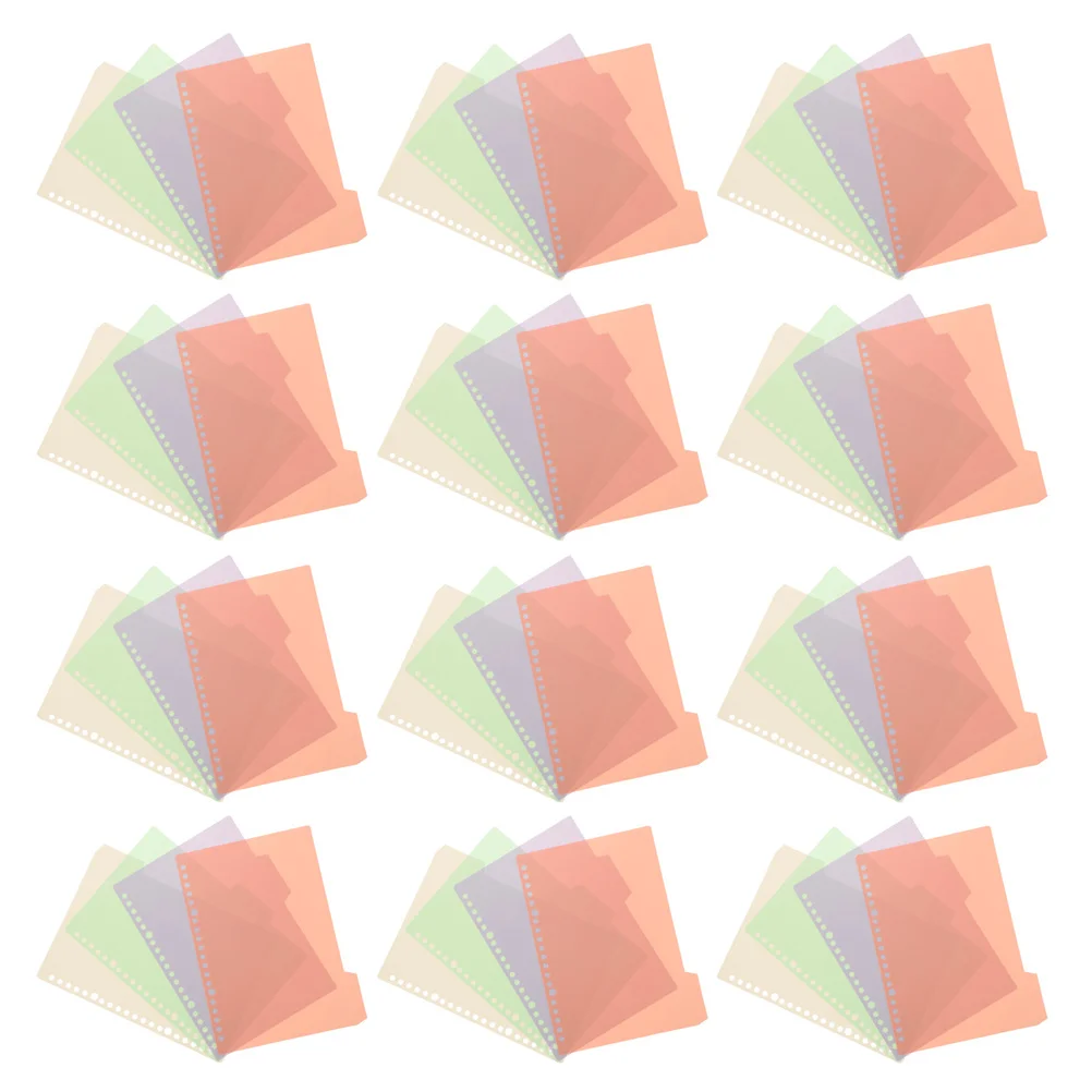 

12Sets Binder Supplies Book Markers Dividers for Binder with Writable Tabs for Efficient Organization File Dividers