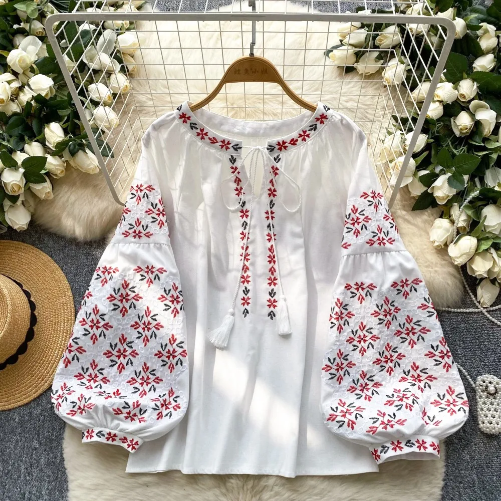 Y2k Goth Spice Girl Long Sleeve T-shirt tassel loose print O Neck Shirt Female Summer Slim Tops