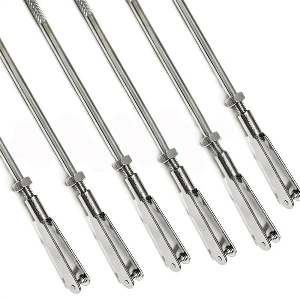 M3 Metal Collet Clevis Chuck 120mm Steel Wire Push/Pull Rod Connector Screw Spare Part for RC Fixed Wing Lightwooden Airplane