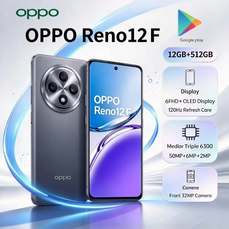 2026 New OPPO Reno12F 5G Phone Global 6.67