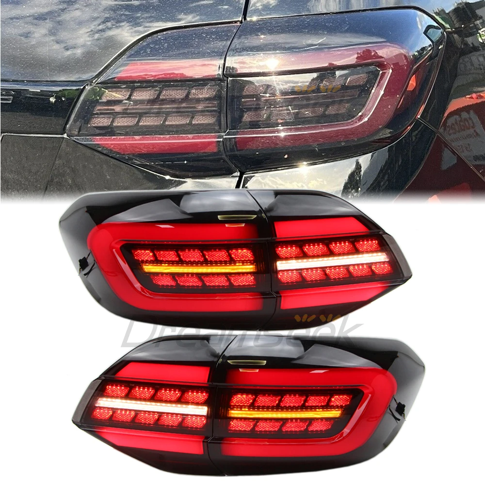 LED Rear Tail Light Assembly For Ford Everest U375/UA 2015-2023 With Brake Driving Sequential Turn Signal Lamp Smoke Lens