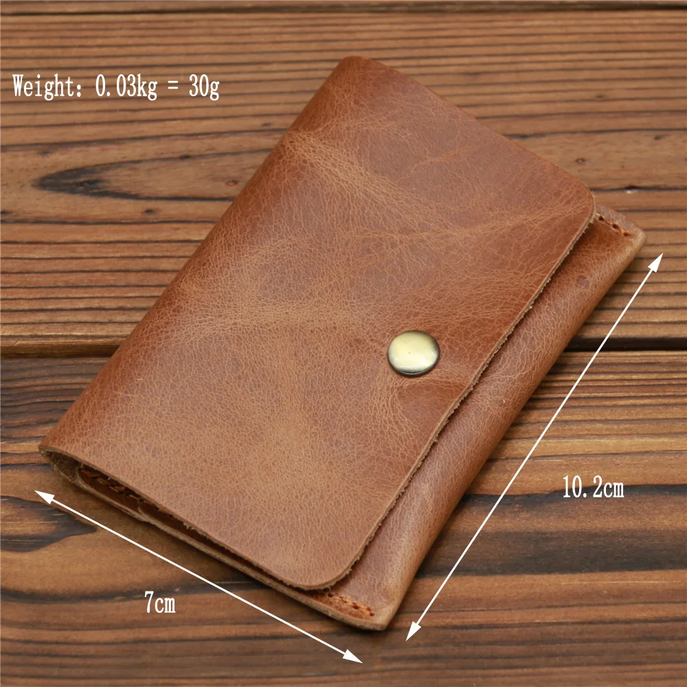 Men's Card Holder Wallet Genuine Leather Coin Purse Ladies Card Mini Bag Clutch Feminine Men's Slim Purse Money Small Wallet