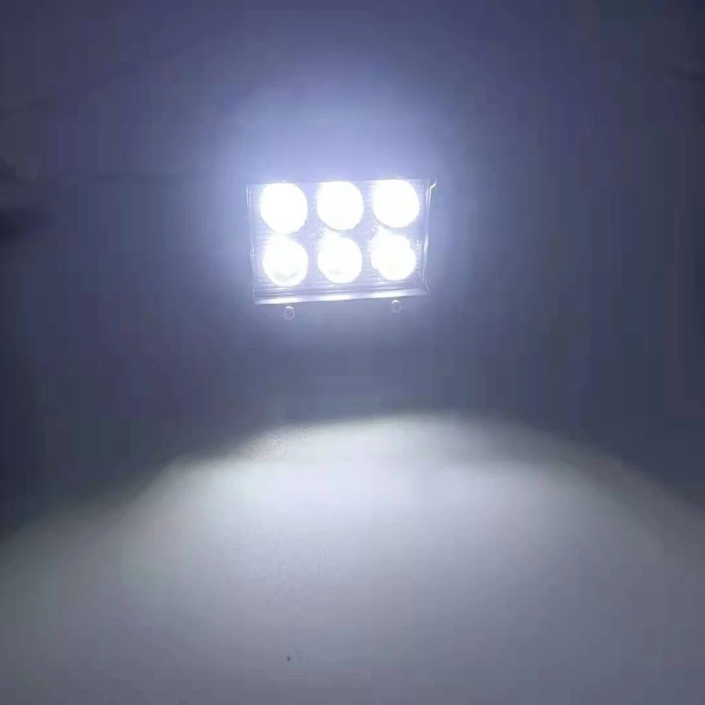 4 بوصة 18 واط بقعة الفيضانات مصباح ليد القرون ث/مجموعة الأسلاك والأسمدة الأمامية مصباح ليد تصاعد بين قوسين صالح 2016 -2022 ياماها YXZ 1000R