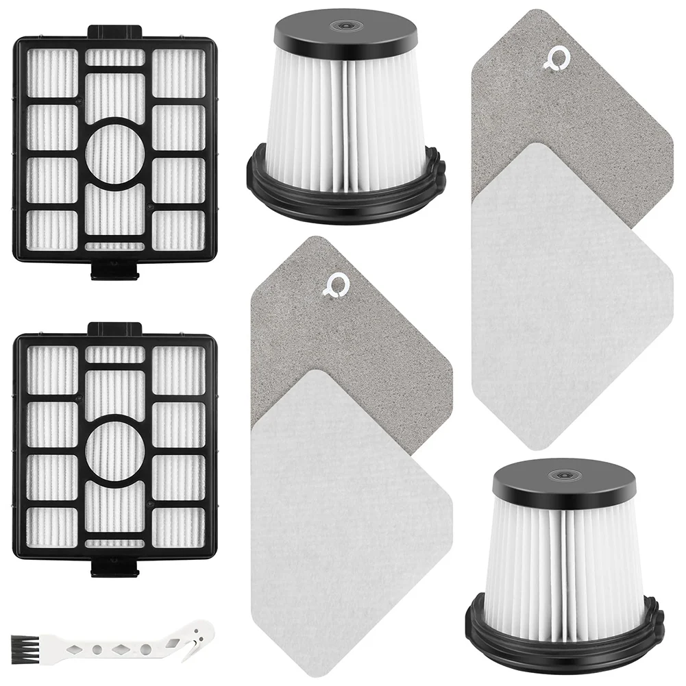 Kit de substituição de filtro para tubarão para modelos de aspirador de pó sem fio leve limpo bu3523 bu3521 bu3120 peças de limpeza